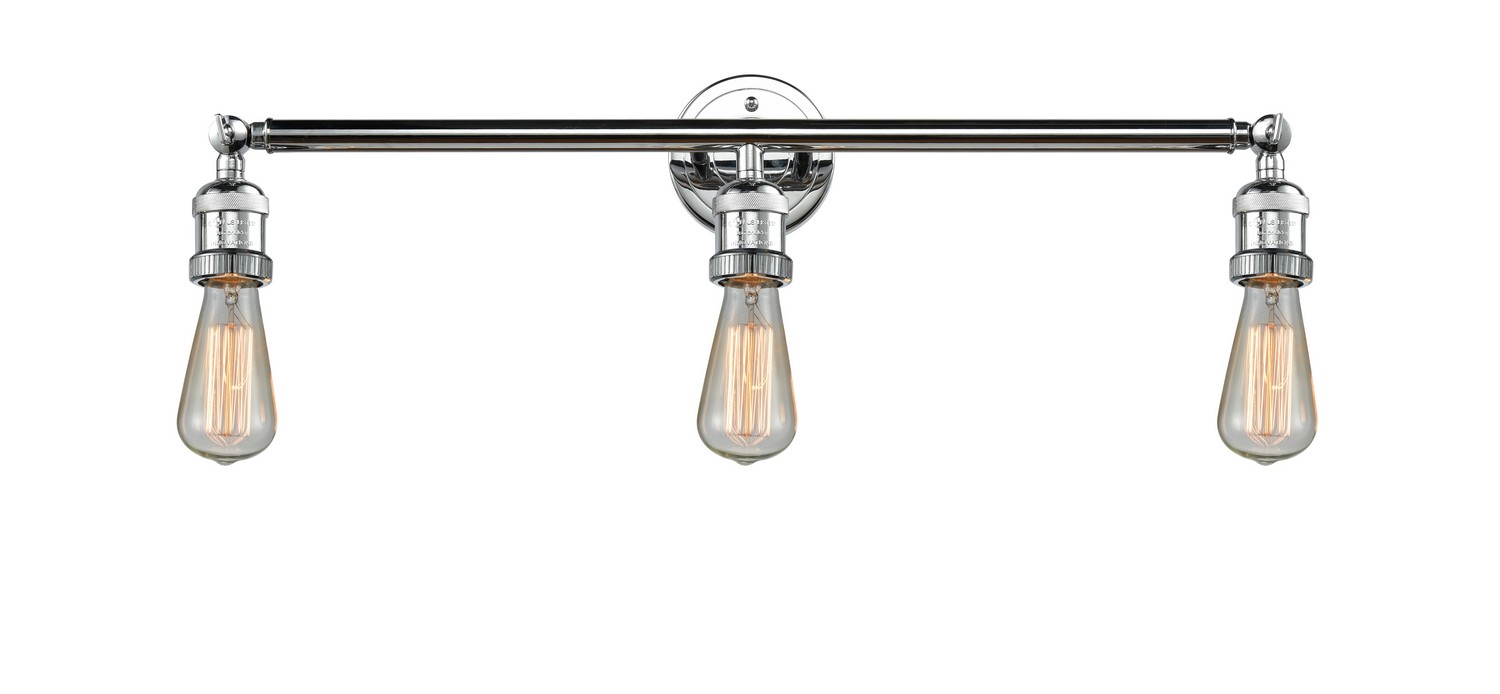 Three Light Bath Vanity by Innovations - Franklin Restoration Collection, Polished Chrome Finish - 205-PC