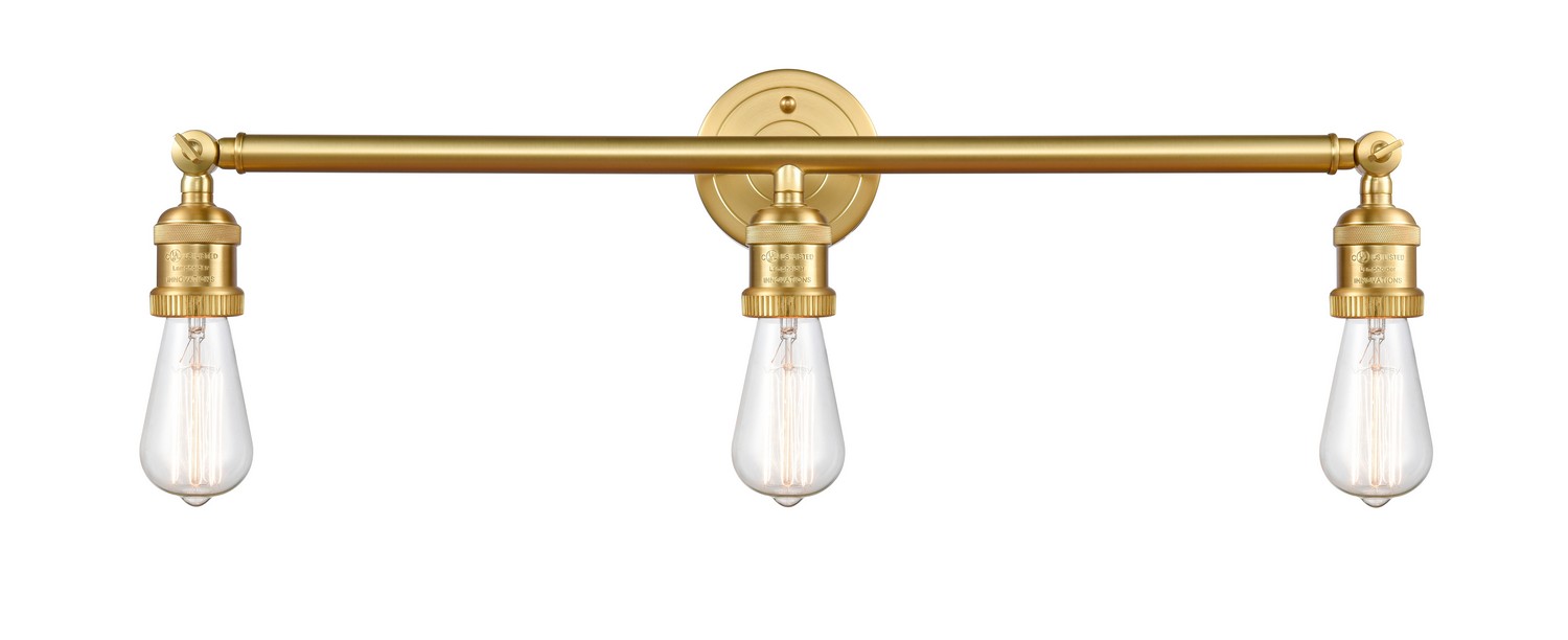LED Bath Vanity by Innovations - Franklin Restoration Collection, Satin Gold Finish - 205-SG-LED