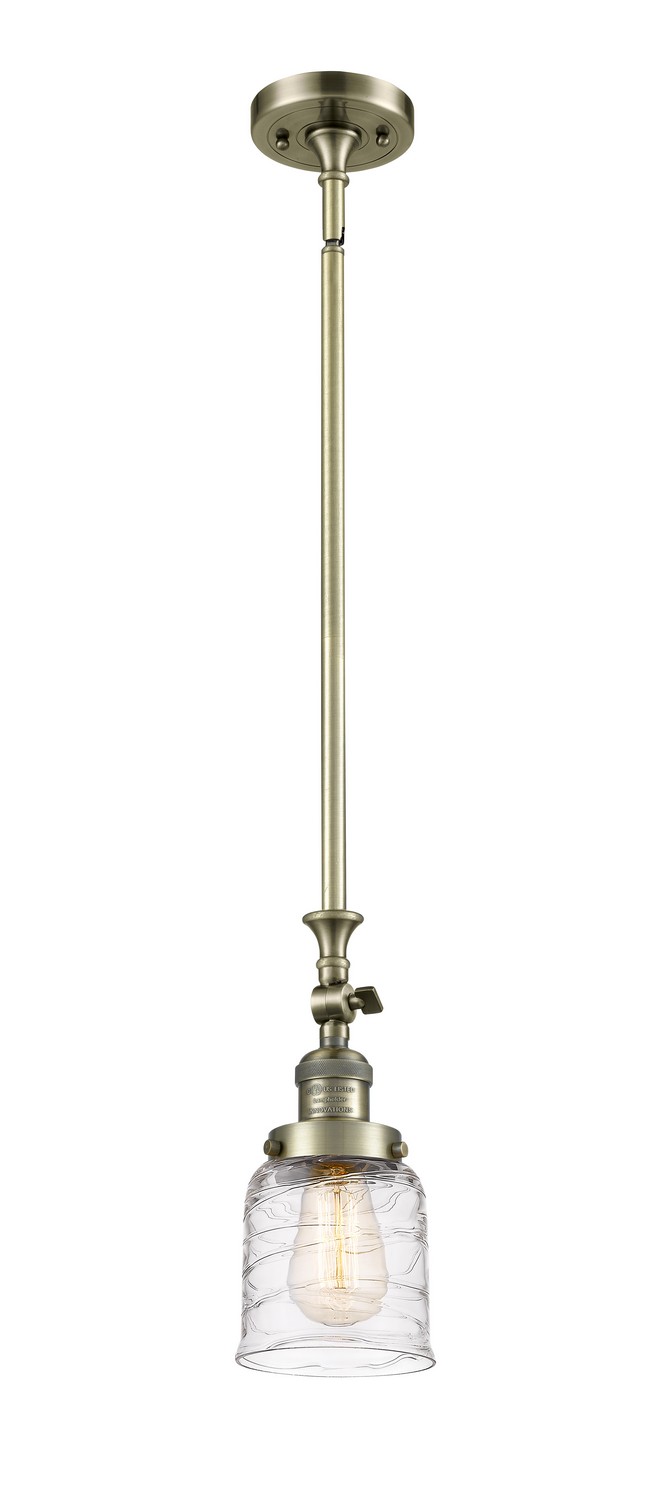 One Light Mini Pendant by Innovations - Franklin Restoration Collection, Antique Brass Finish - 206-AB-G513