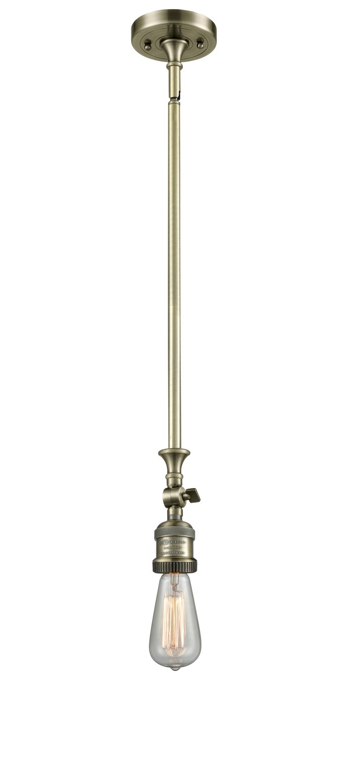 LED Mini Pendant by Innovations - Franklin Restoration Collection, Antique Brass Finish - 206-AB-LED