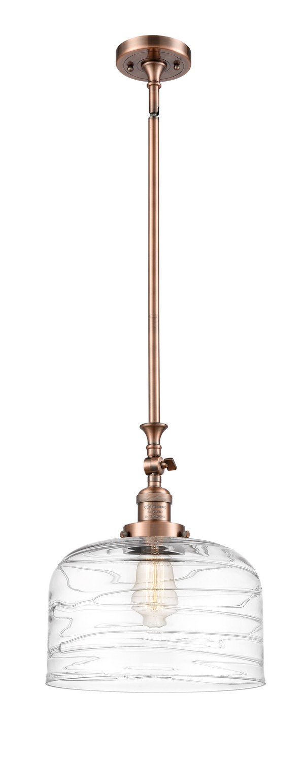 One Light Mini Pendant by Innovations - Franklin Restoration Collection, Antique Copper Finish - 206-AC-G713-L