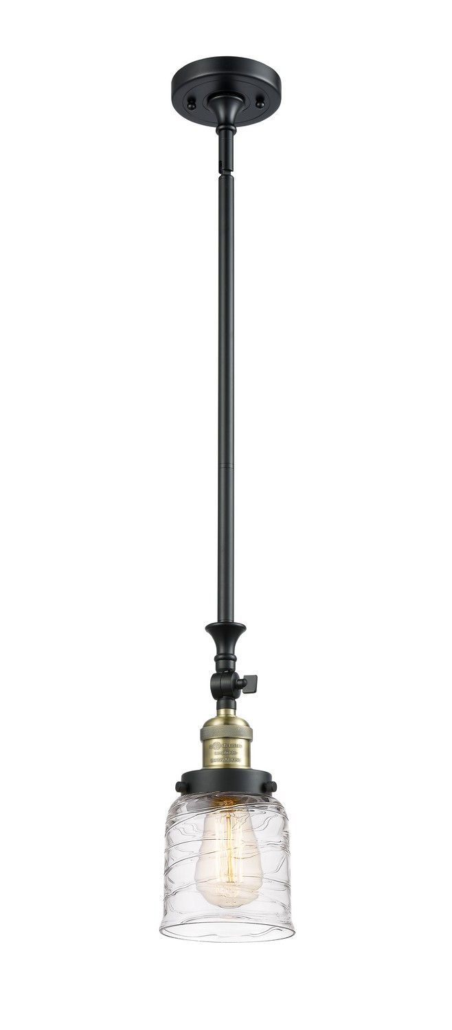 LED Mini Pendant by Innovations - Franklin Restoration Collection, Black Antique Brass Finish - 206-BAB-G513-LED