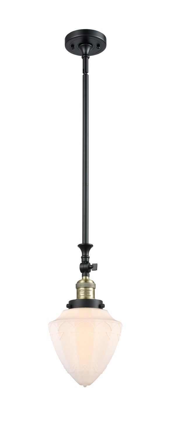 LED Mini Pendant by Innovations - Franklin Restoration Collection, Black Antique Brass Finish - 206-BAB-G661-7-LED