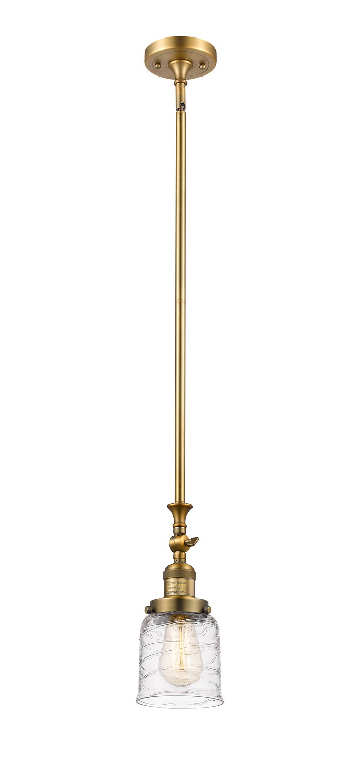 One Light Mini Pendant by Innovations - Franklin Restoration Collection, Brushed Brass Finish - 206-BB-G513