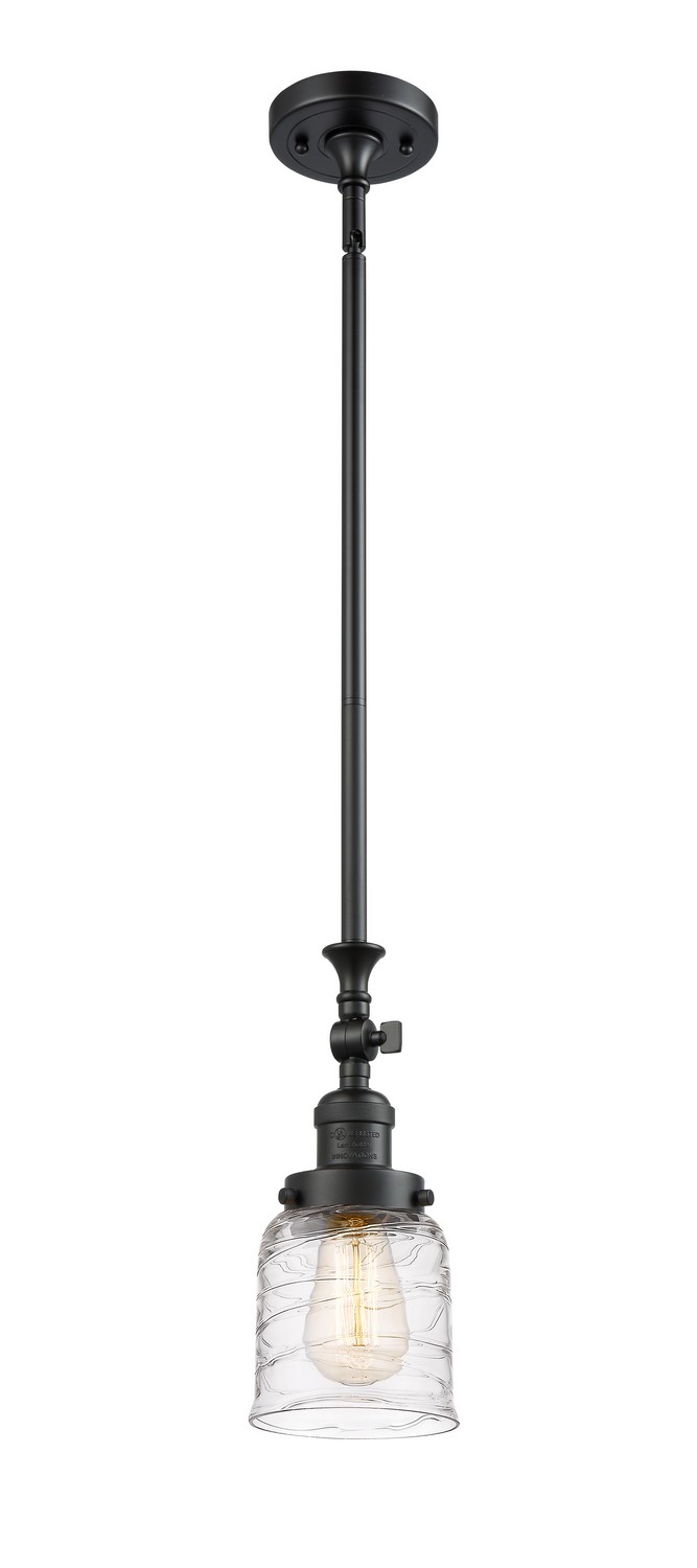 LED Mini Pendant by Innovations - Franklin Restoration Collection, Matte Black Finish - 206-BK-G513-LED