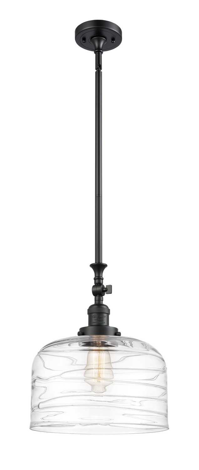 LED Mini Pendant by Innovations - Franklin Restoration Collection, Matte Black Finish - 206-BK-G713-L-LED