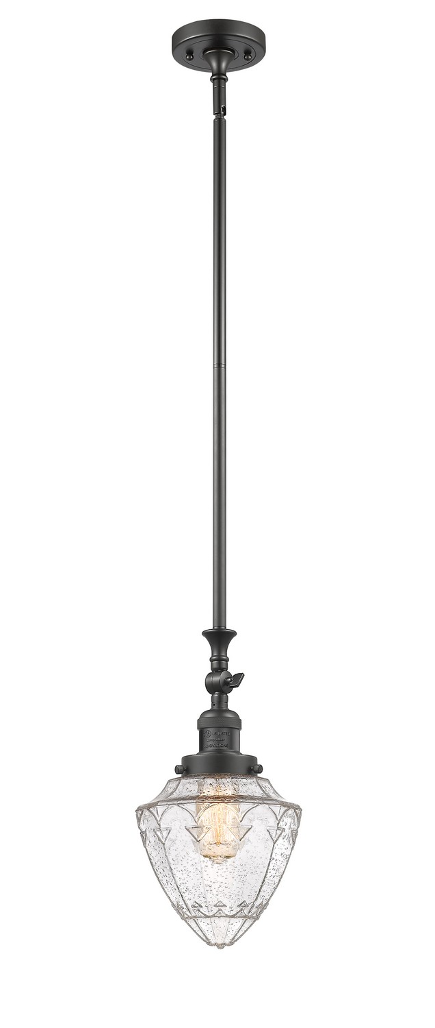 One Light Mini Pendant by Innovations - Franklin Restoration Collection, Oil Rubbed Bronze Finish - 206-OB-G664-7
