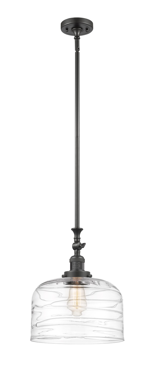 One Light Mini Pendant by Innovations - Franklin Restoration Collection, Oil Rubbed Bronze Finish - 206-OB-G713-L