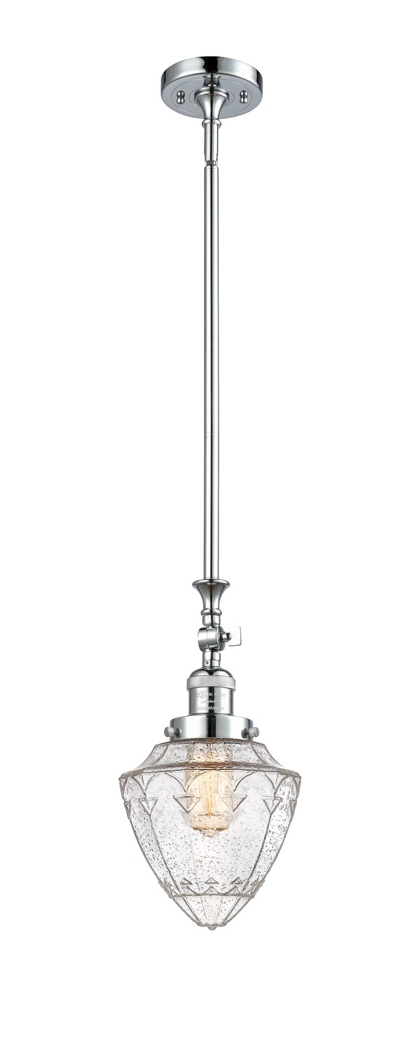 One Light Mini Pendant by Innovations - Franklin Restoration Collection, Polished Chrome Finish - 206-PC-G664-7