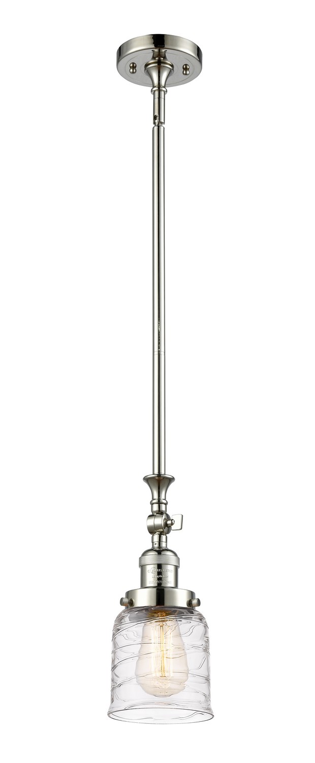 One Light Mini Pendant by Innovations - Franklin Restoration Collection, Polished Nickel Finish - 206-PN-G513