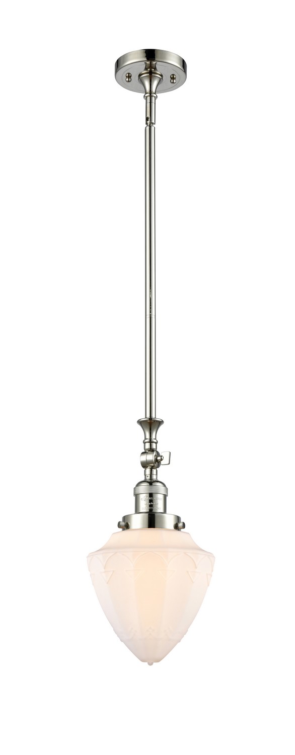 LED Mini Pendant by Innovations - Franklin Restoration Collection, Polished Nickel Finish - 206-PN-G661-7-LED