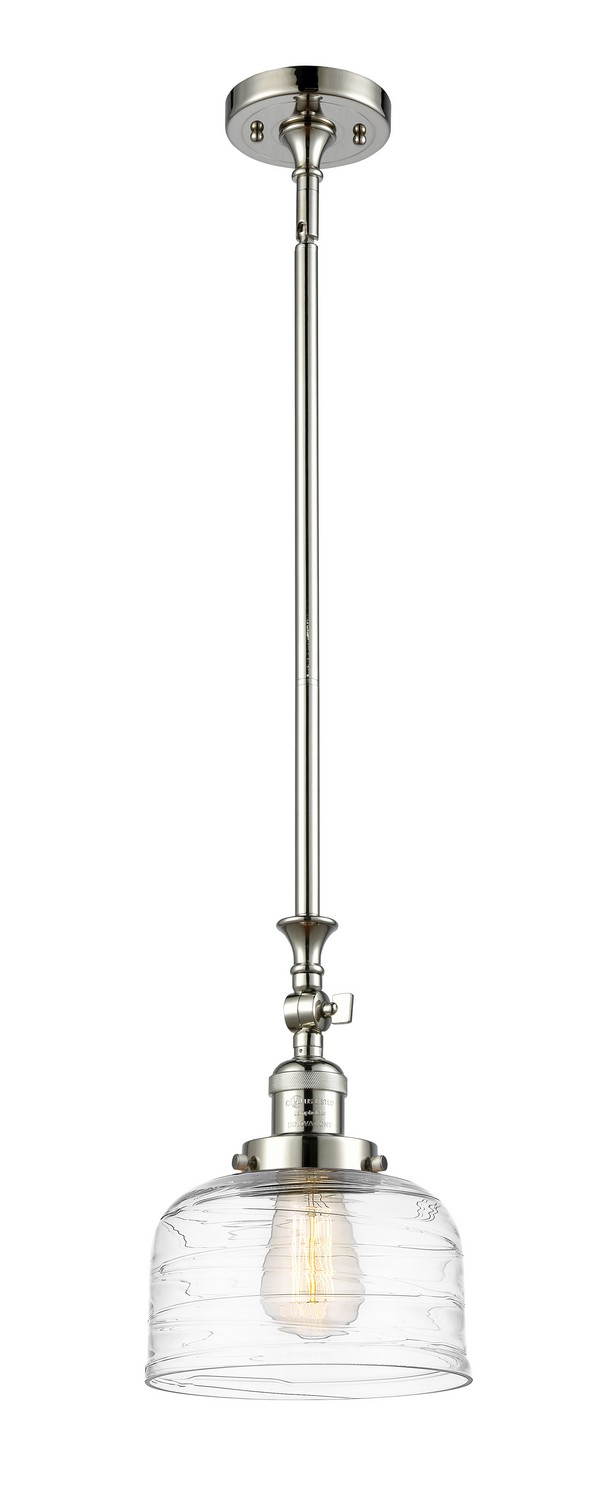 One Light Mini Pendant by Innovations - Franklin Restoration Collection, Polished Nickel Finish - 206-PN-G713