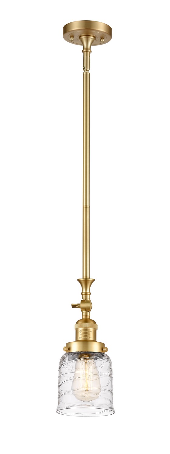One Light Mini Pendant by Innovations - Franklin Restoration Collection, Satin Gold Finish - 206-SG-G513