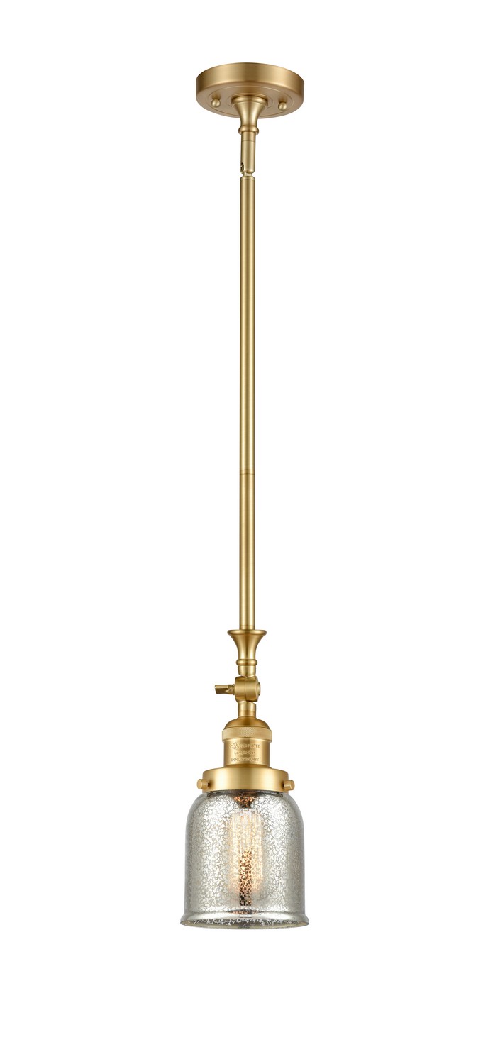 One Light Mini Pendant by Innovations - Franklin Restoration Collection, Satin Gold Finish - 206-SG-G58