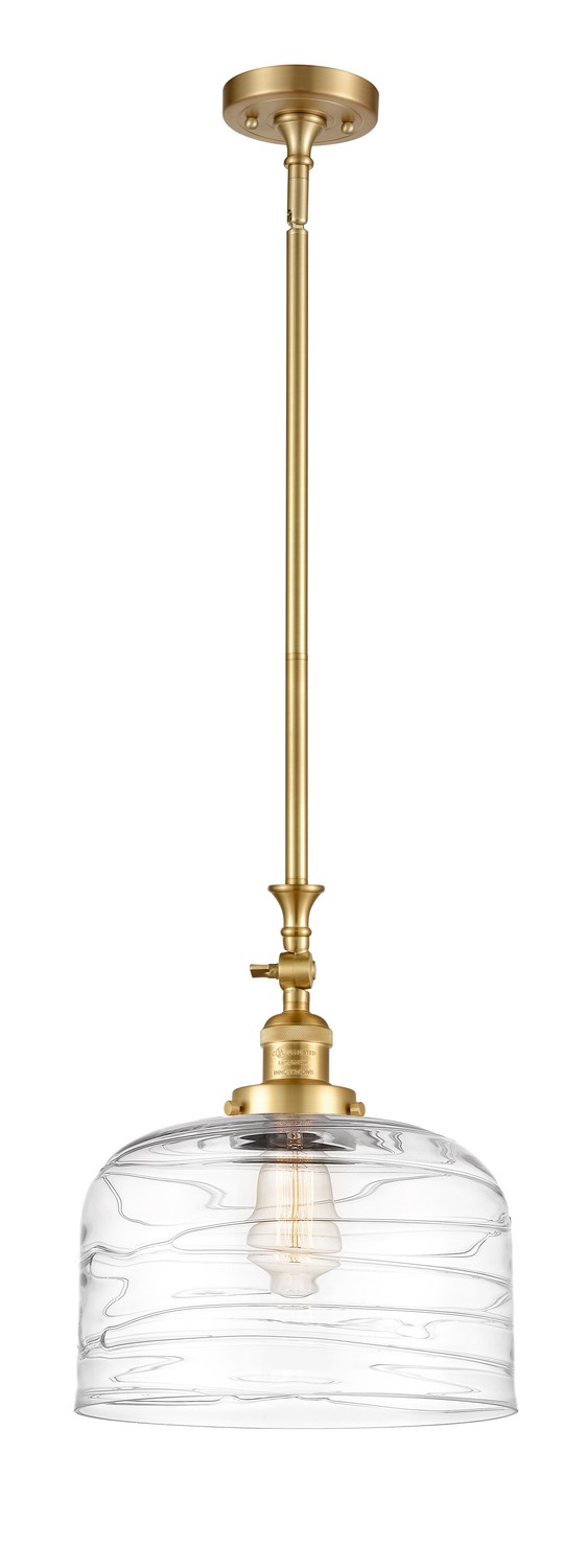 One Light Mini Pendant by Innovations - Franklin Restoration Collection, Satin Gold Finish - 206-SG-G713-L