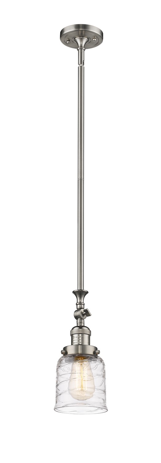One Light Mini Pendant by Innovations - Franklin Restoration Collection, Brushed Satin Nickel Finish - 206-SN-G513