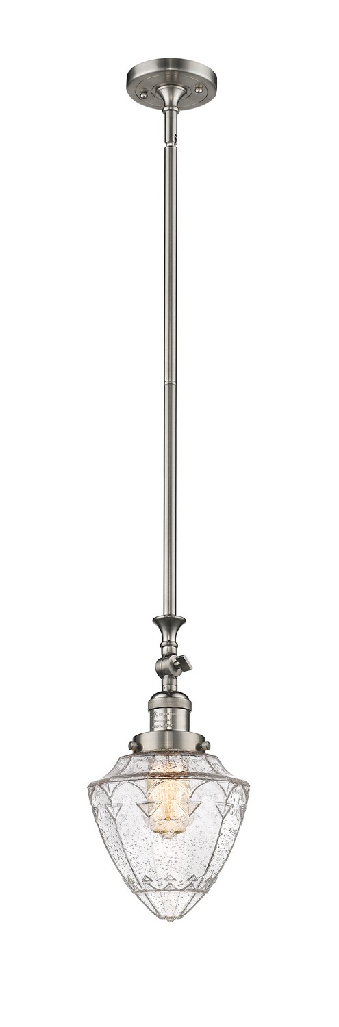 LED Mini Pendant by Innovations - Franklin Restoration Collection, Brushed Satin Nickel Finish - 206-SN-G664-7-LED