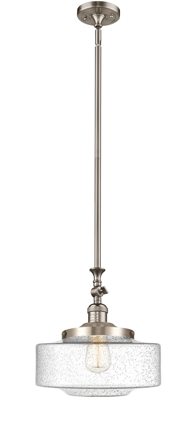 One Light Mini Pendant by Innovations - Franklin Restoration Collection, Brushed Satin Nickel Finish - 206-SN-G694-12