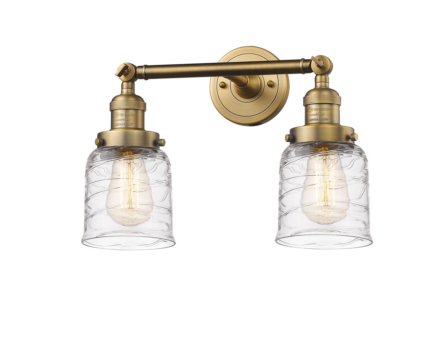 LED Bath Vanity by Innovations - Franklin Restoration Collection, Brushed Brass Finish - 208-BB-G513-LED