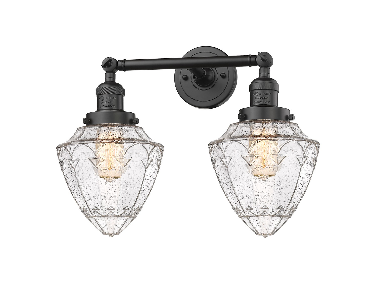 Two Light Bath Vanity by Innovations - Franklin Restoration Collection, Oil Rubbed Bronze Finish - 208-OB-G664-7