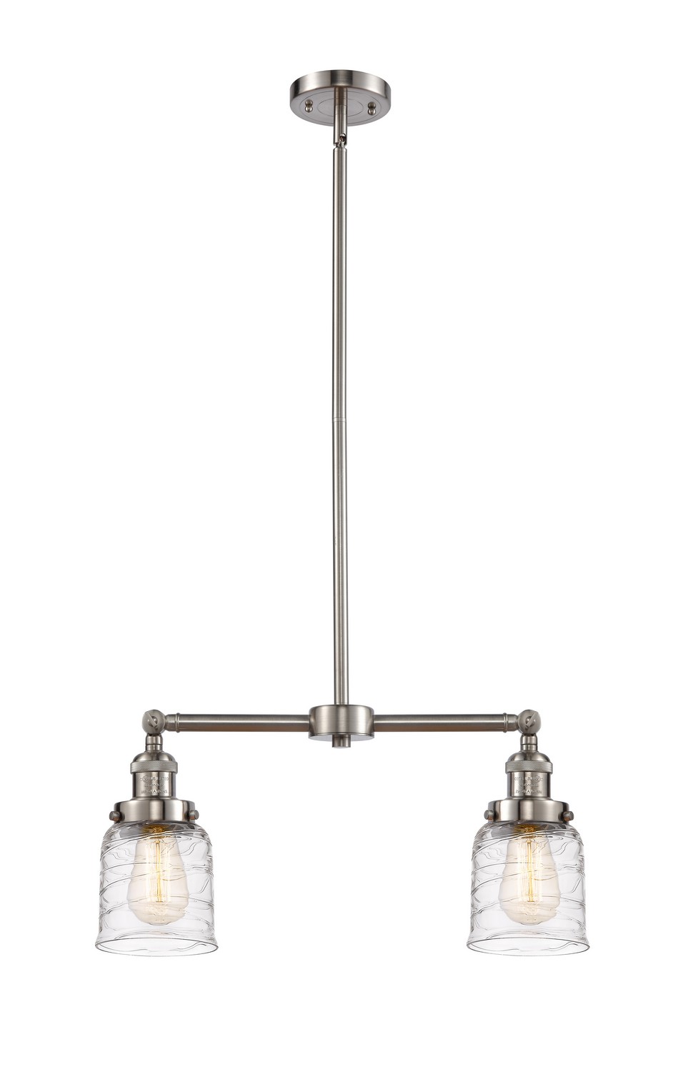 LED Island Pendant by Innovations - Franklin Restoration Collection, Brushed Satin Nickel Finish - 209-SN-G513-LED