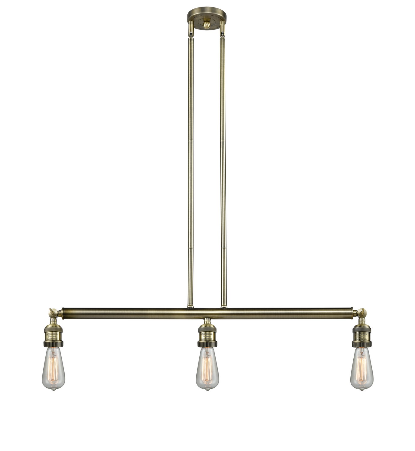 LED Island Pendant by Innovations - Franklin Restoration Collection, Antique Brass Finish - 213-AB-LED