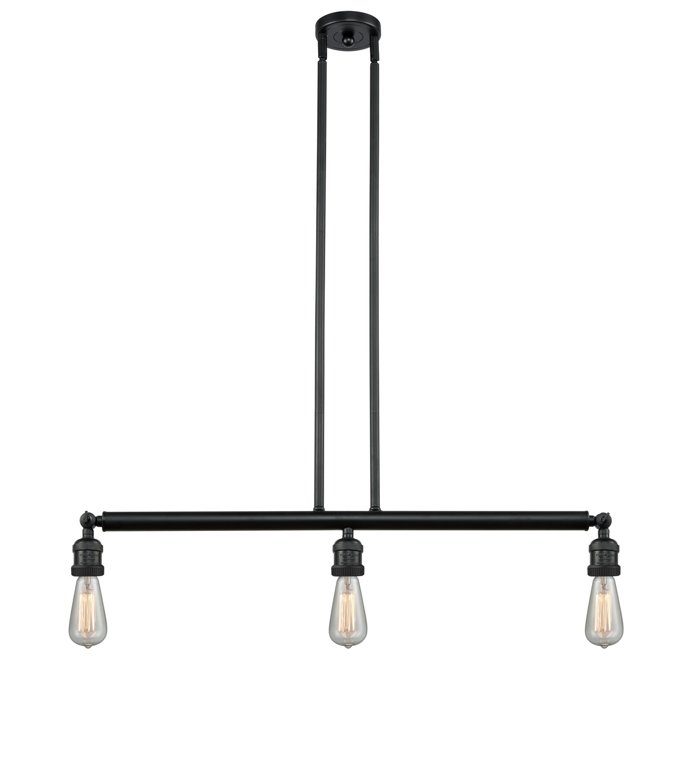 LED Island Pendant by Innovations - Franklin Restoration Collection, Matte Black Finish - 213-BK-LED