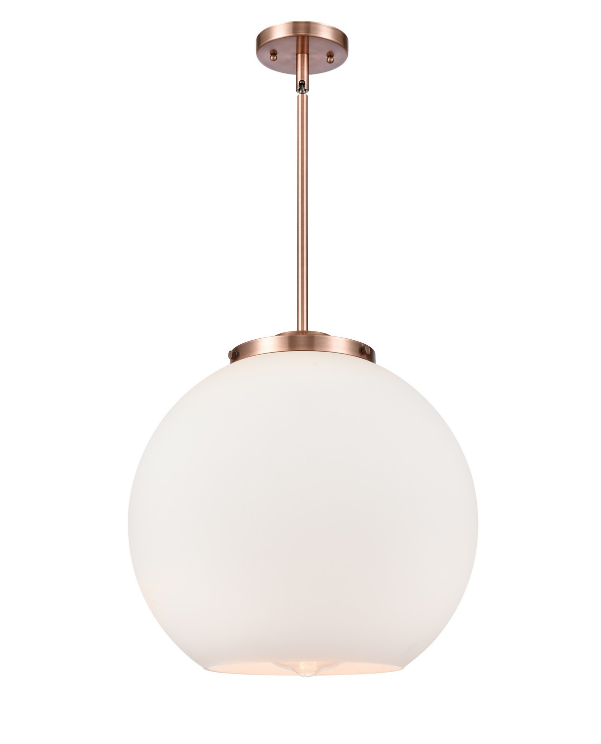 One Light Pendant by Innovations - Essex Collection, Antique Copper Finish - 221-1S-AC-G121-16