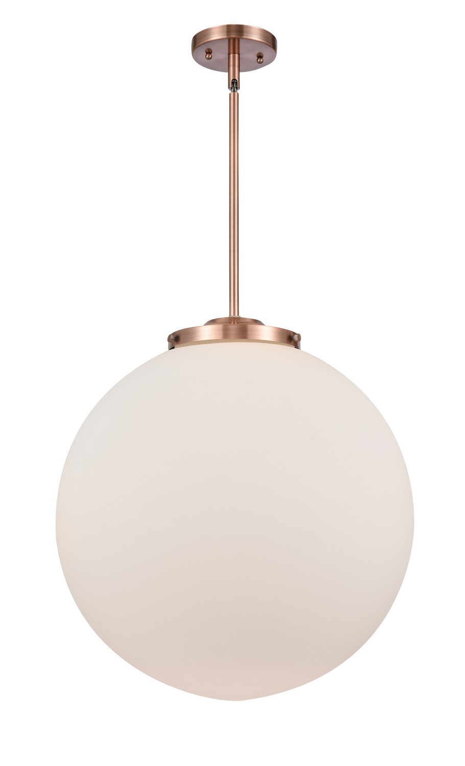 LED Pendant by Innovations - Essex Collection, Antique Copper Finish - 221-1S-AC-G201-18-LED