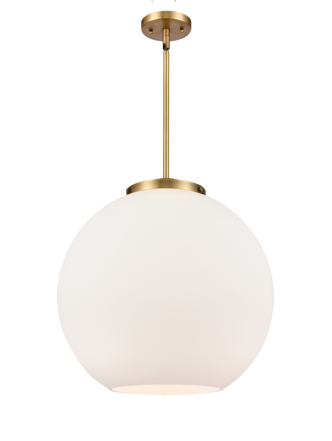LED Pendant by Innovations - Essex Collection, Brushed Brass Finish - 221-1S-BB-G121-18-LED
