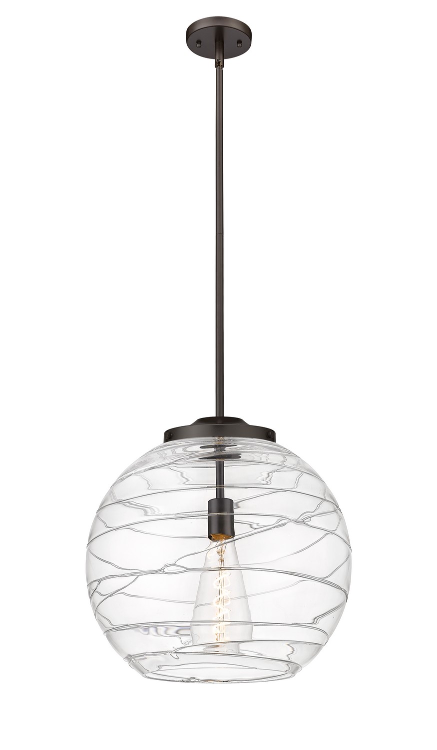 LED Pendant by Innovations - Essex Collection, Oil Rubbed Bronze Finish - 221-1S-OB-G1213-16-BB-95-LED