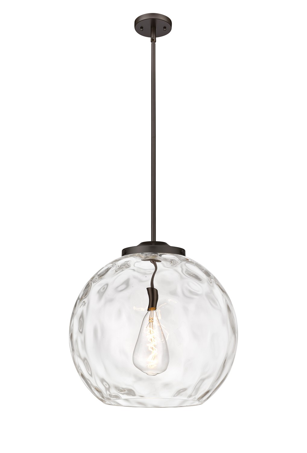 One Light Pendant by Innovations - Essex Collection, Oil Rubbed Bronze Finish - 221-1S-OB-G1215-18