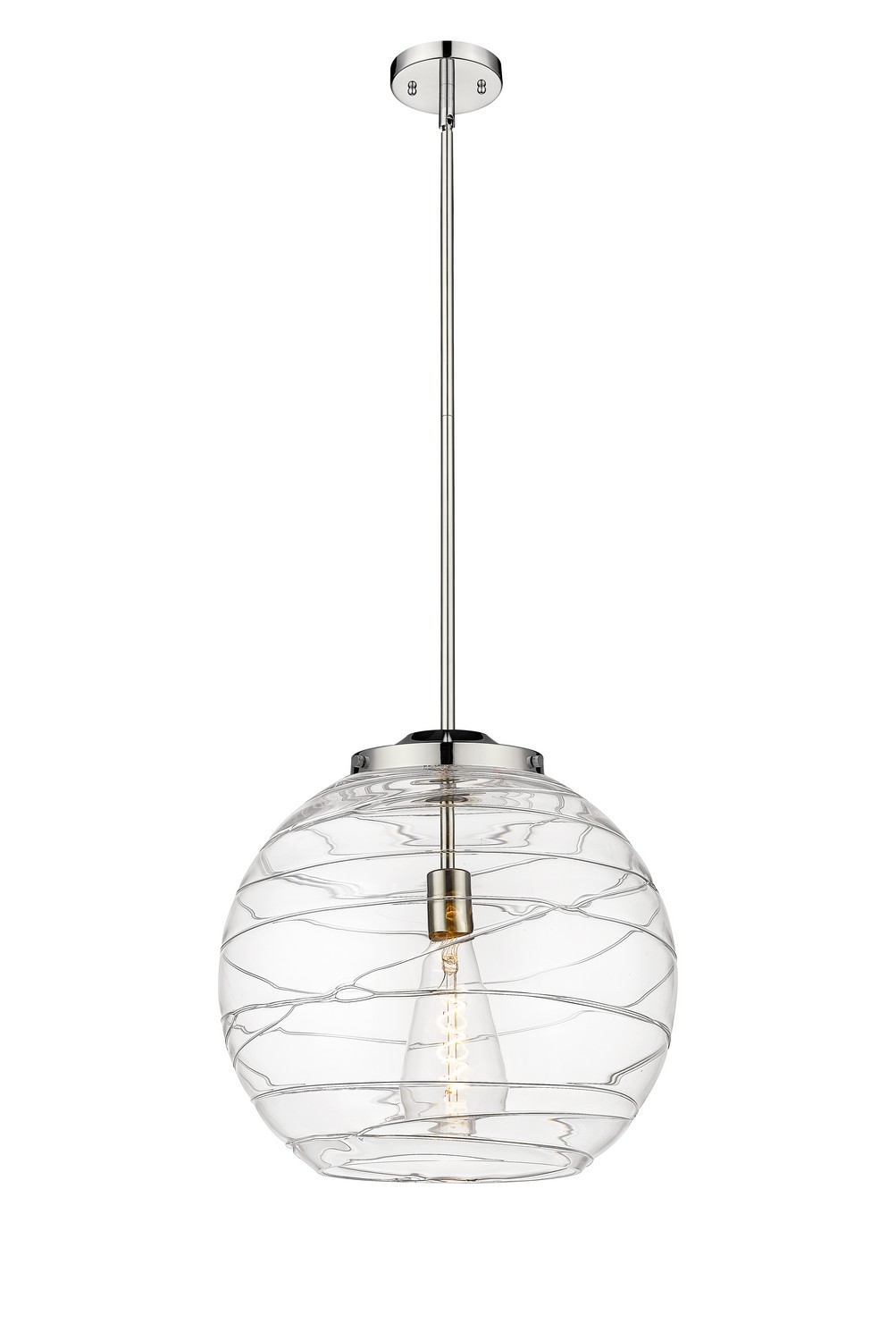 LED Pendant by Innovations - Essex Collection, Polished Nickel Finish - 221-1S-PN-G1213-16-BB-95-LED