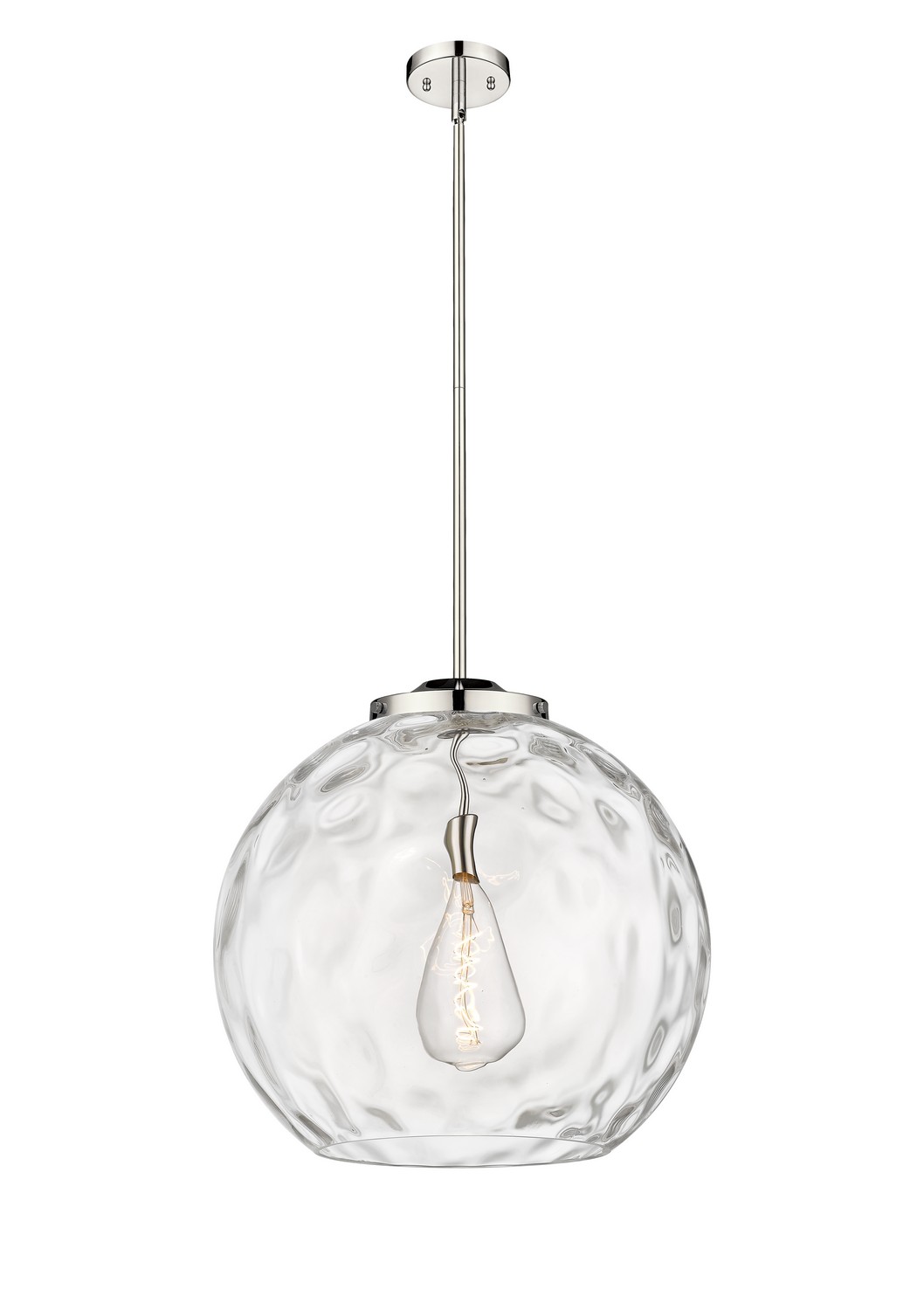 One Light Pendant by Innovations - Essex Collection, Polished Nickel Finish - 221-1S-PN-G1215-18