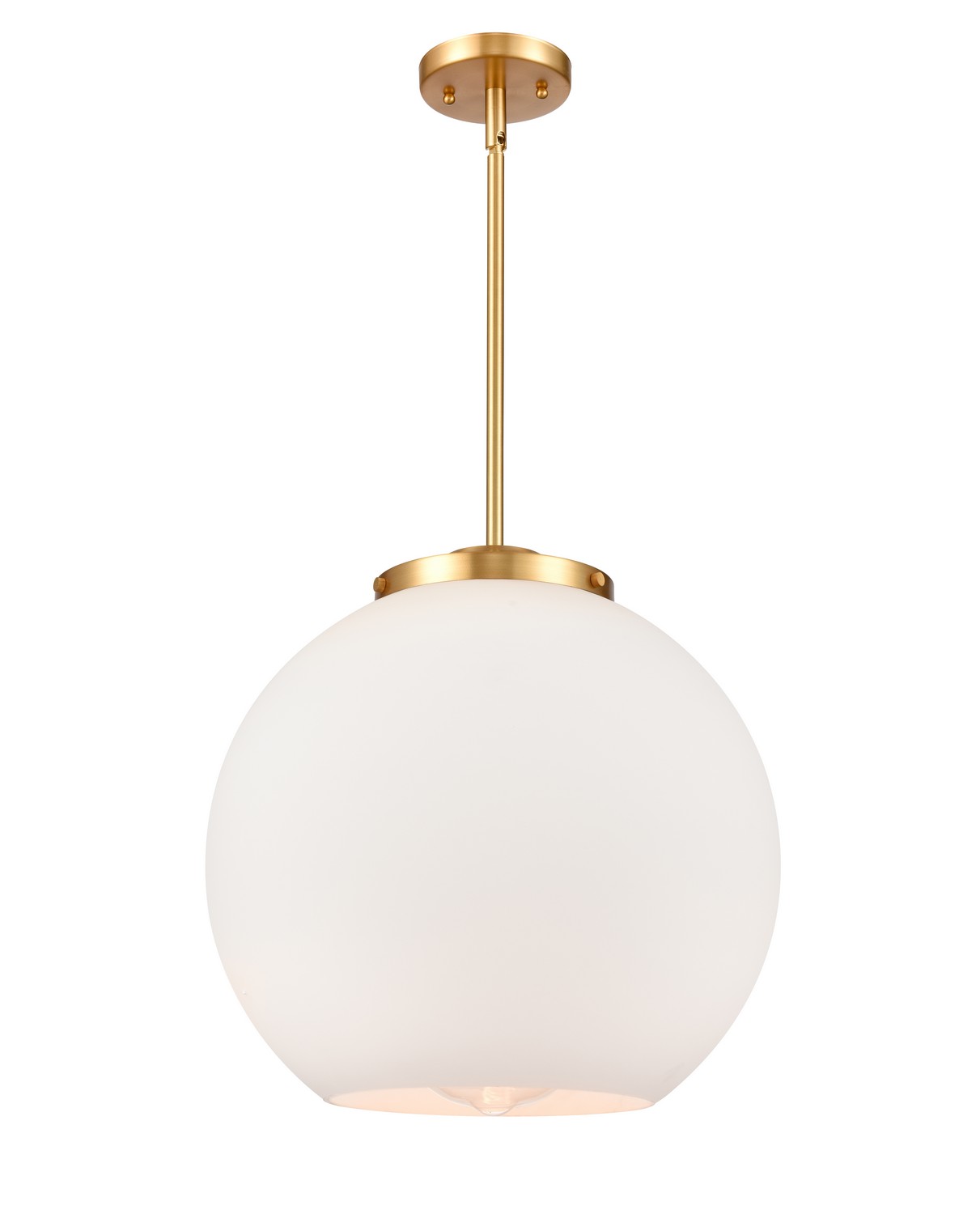 LED Pendant by Innovations - Essex Collection, Satin Gold Finish - 221-1S-SG-G121-16-LED