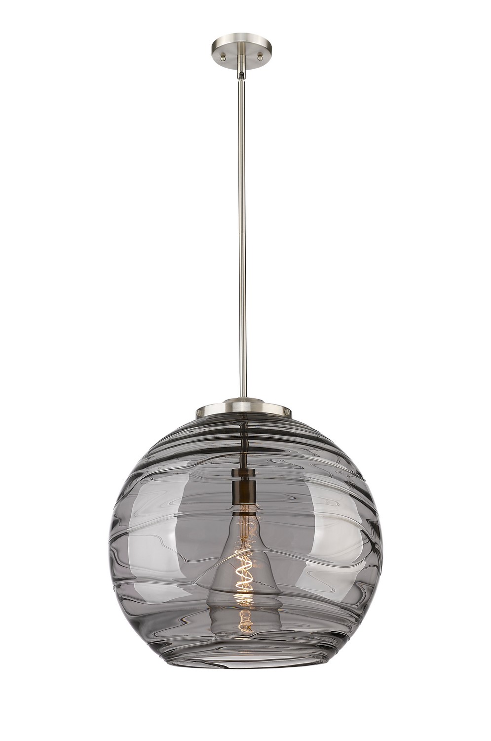 One Light Pendant by Innovations - Essex Collection, Brushed Satin Nickel Finish - 221-1S-SN-G1213-18SM
