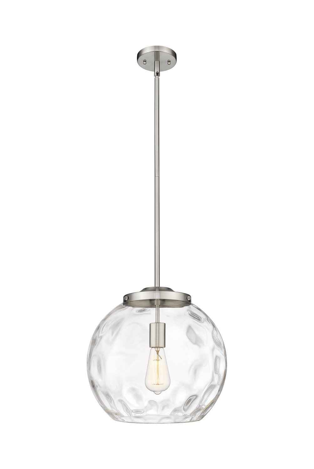 One Light Pendant by Innovations - Essex Collection, Brushed Satin Nickel Finish - 221-1S-SN-G1215-14
