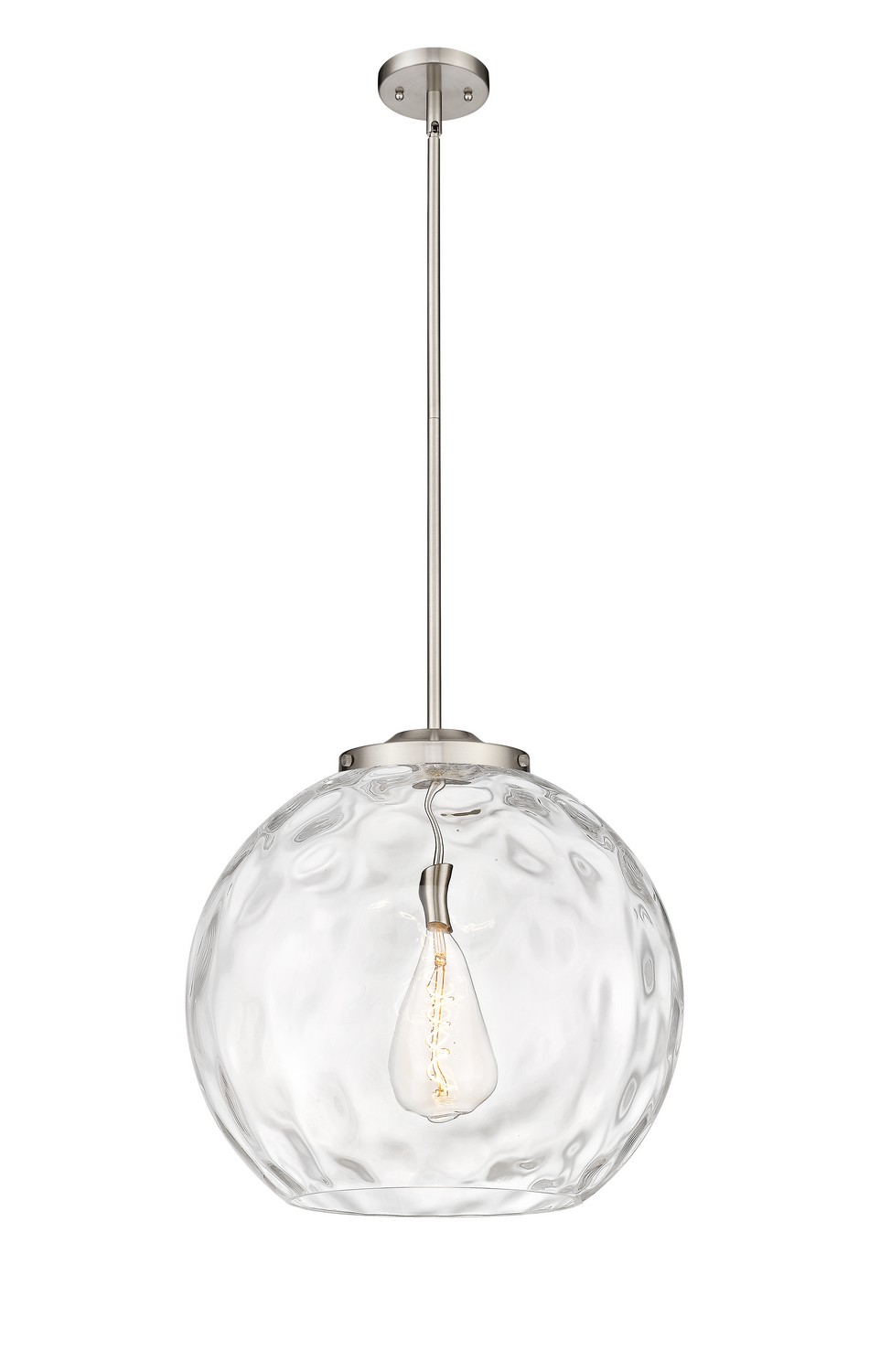 One Light Pendant by Innovations - Essex Collection, Brushed Satin Nickel Finish - 221-1S-SN-G1215-18