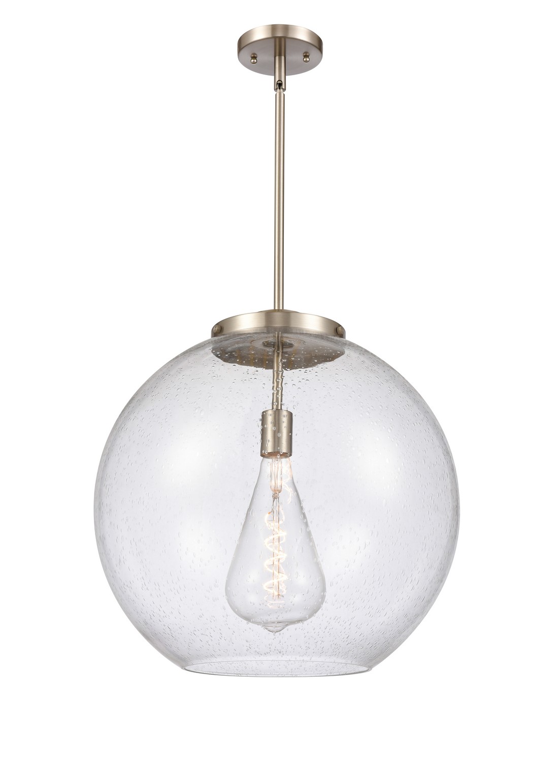 LED Pendant by Innovations - Essex Collection, Brushed Satin Nickel Finish - 221-1S-SN-G124-18-LED