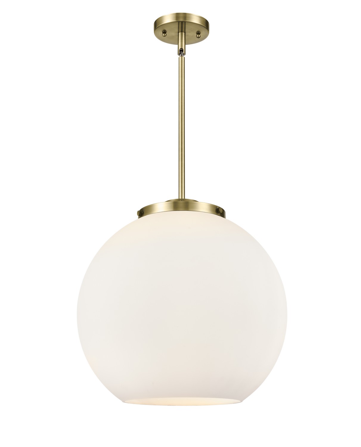 Three Light Pendant by Innovations - Essex Collection, Antique Brass Finish - 221-3S-AB-G121-16