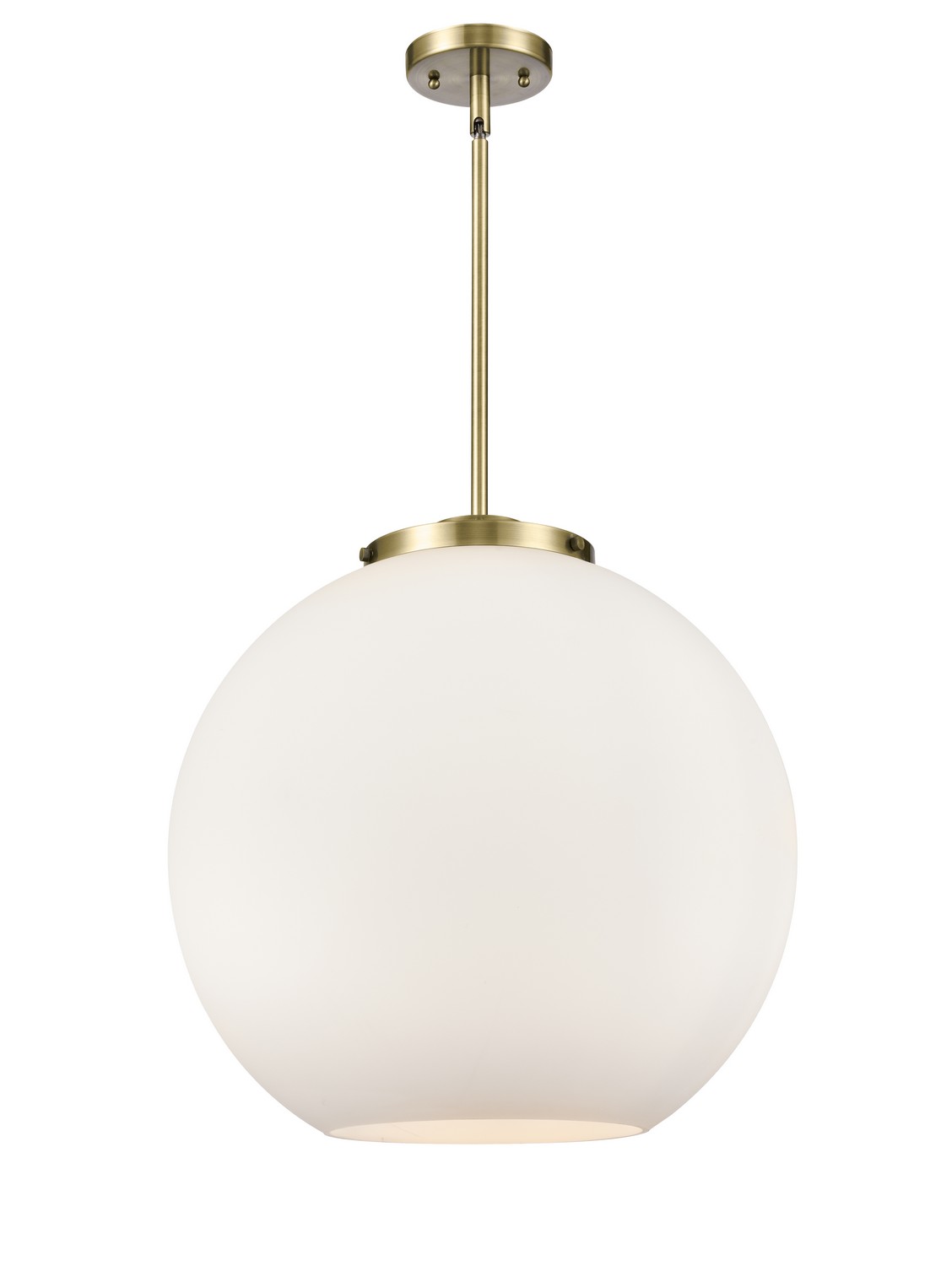 LED Pendant by Innovations - Essex Collection, Antique Brass Finish - 221-3S-AB-G121-18-LED