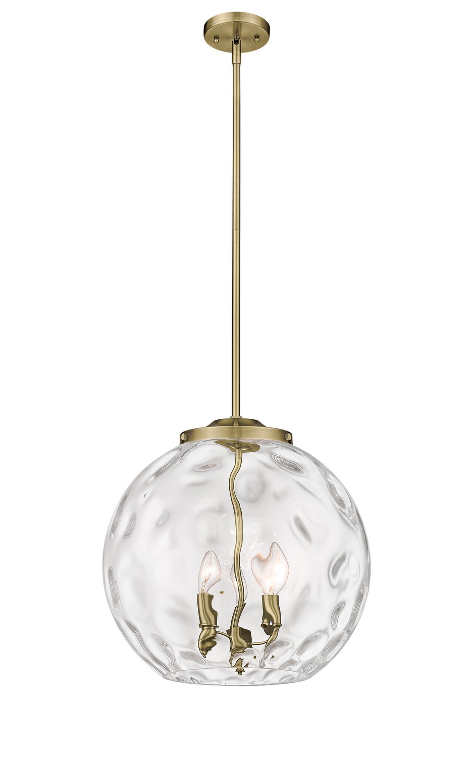 LED Pendant by Innovations - Essex Collection, Antique Brass Finish - 221-3S-AB-G1215-16-LED