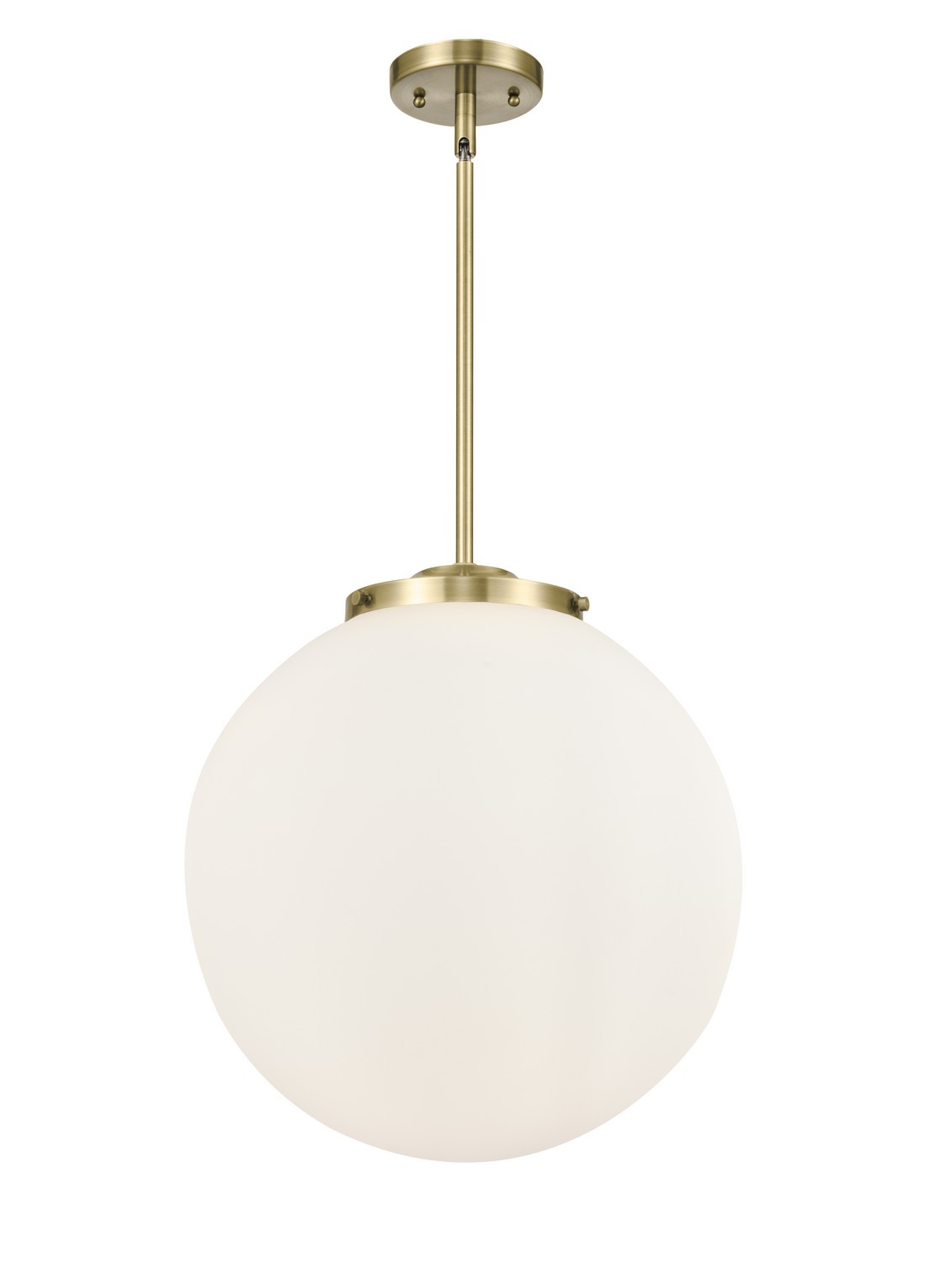 LED Pendant by Innovations - Essex Collection, Antique Brass Finish - 221-3S-AB-G201-16-LED