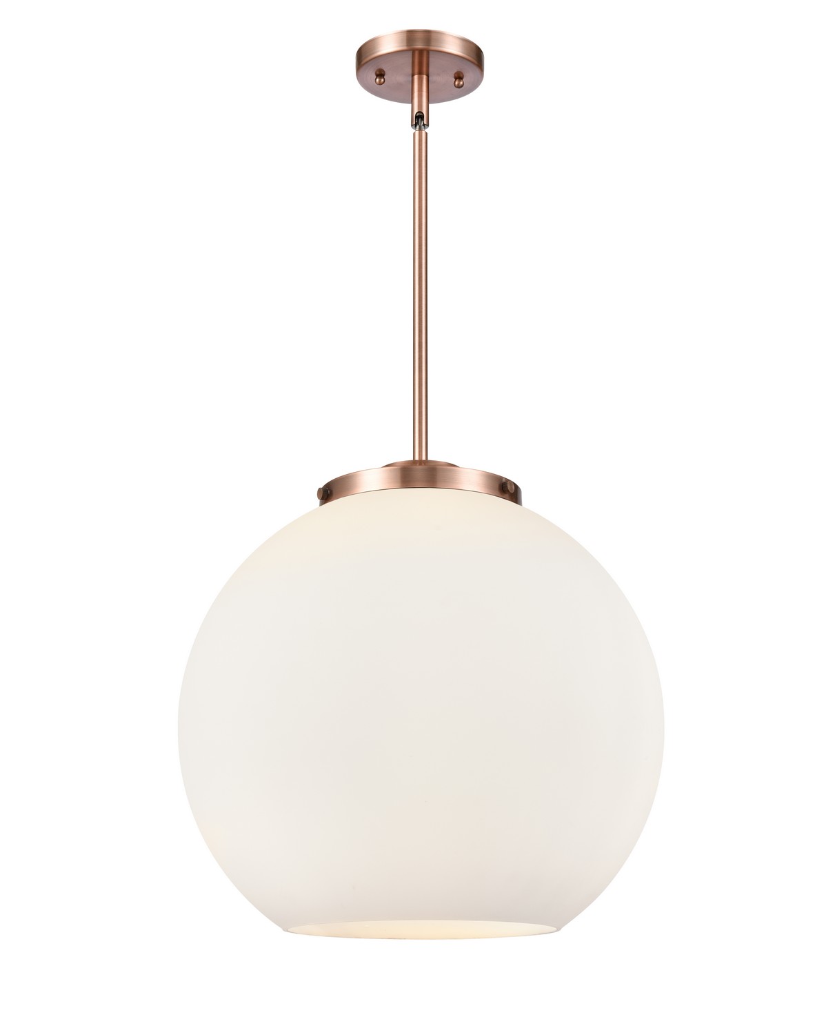 Three Light Pendant by Innovations - Essex Collection, Antique Copper Finish - 221-3S-AC-G121-16