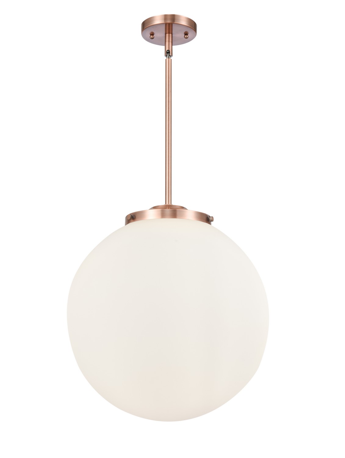 LED Pendant by Innovations - Essex Collection, Antique Copper Finish - 221-3S-AC-G201-16-LED