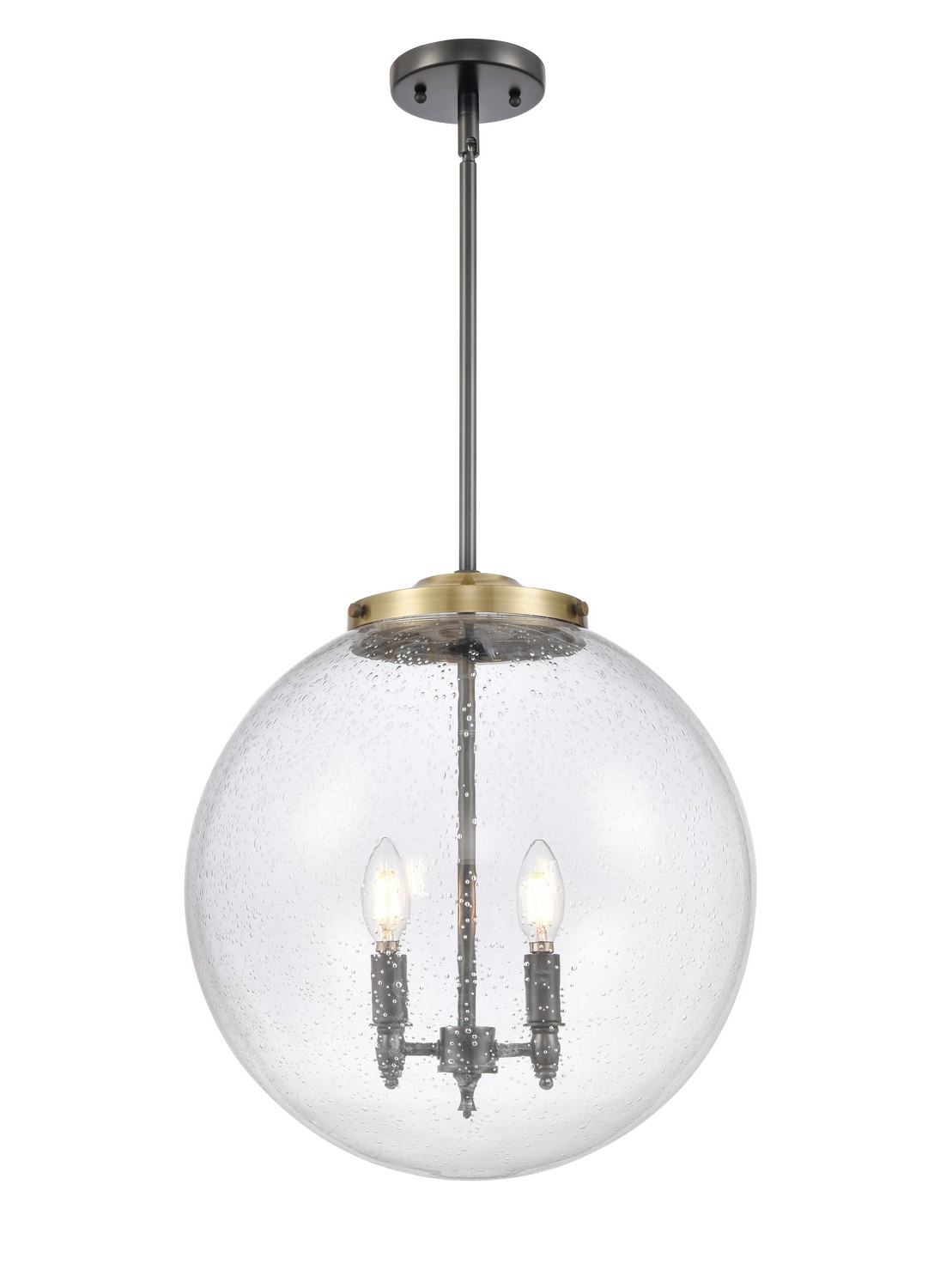 LED Pendant by Innovations - Essex Collection, Black Antique Brass Finish - 221-3S-BAB-G204-16-LED