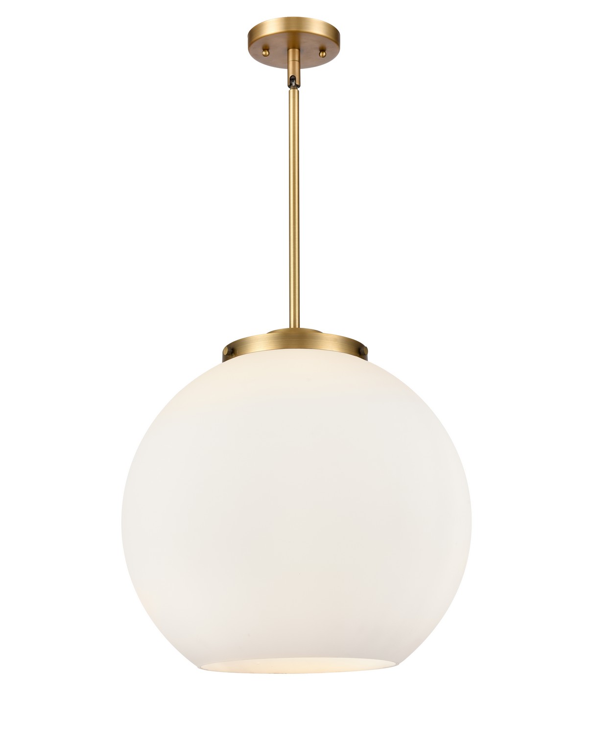 Three Light Pendant by Innovations - Essex Collection, Brushed Brass Finish - 221-3S-BB-G121-16