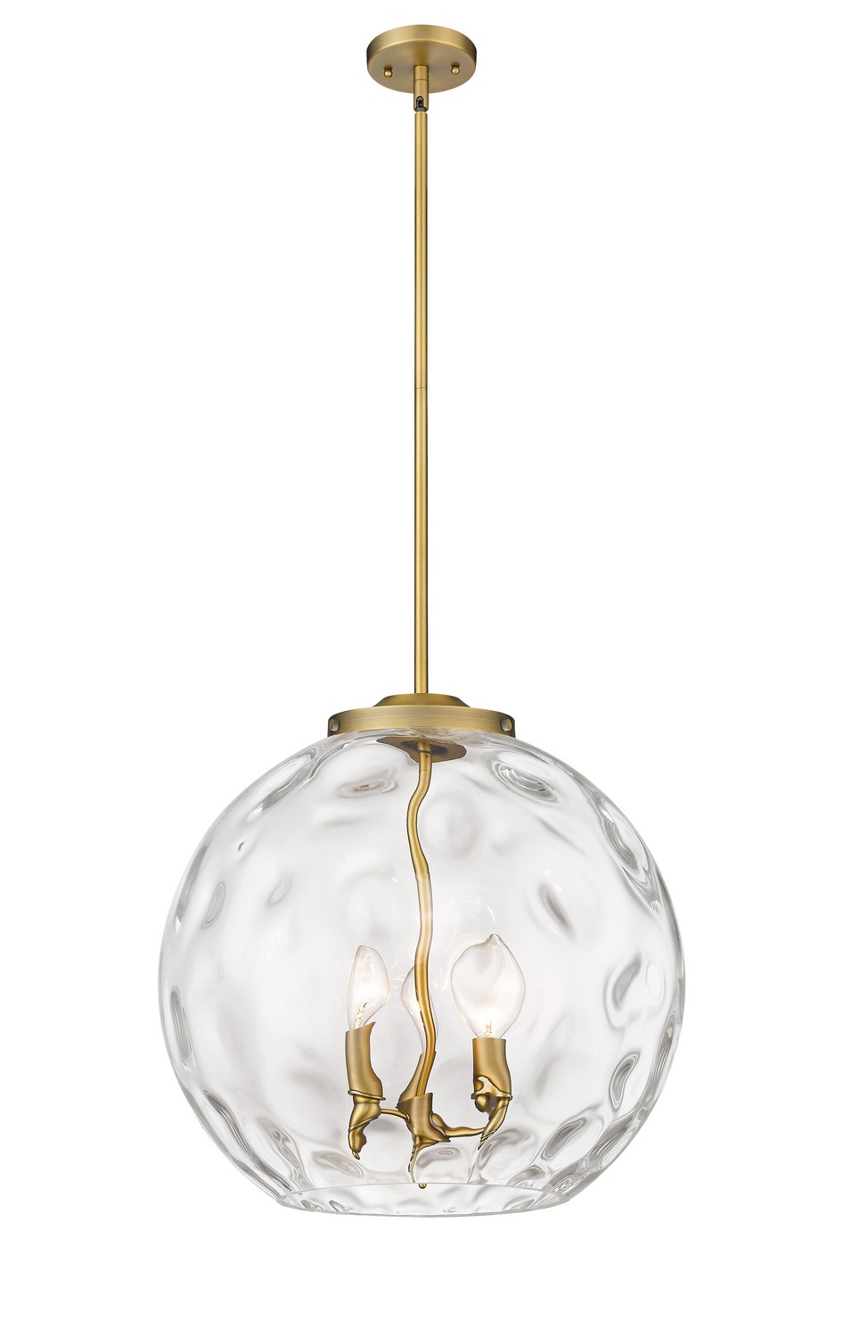 LED Pendant by Innovations - Essex Collection, Brushed Brass Finish - 221-3S-BB-G1215-16-LED