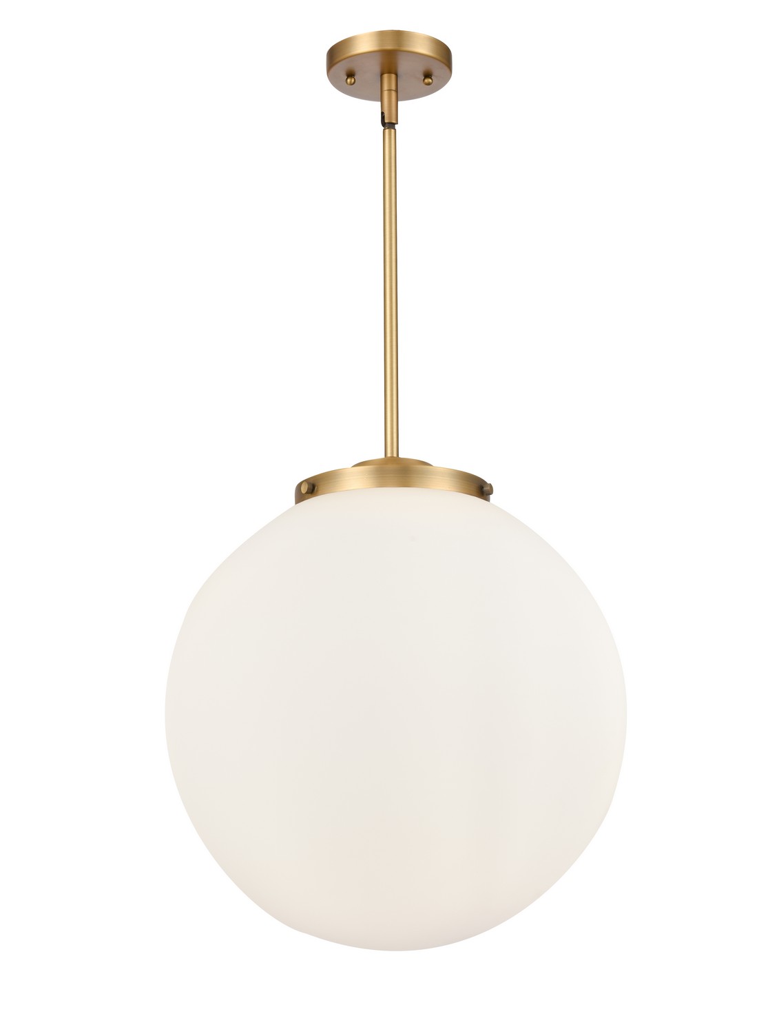 LED Pendant by Innovations - Essex Collection, Brushed Brass Finish - 221-3S-BB-G201-16-LED
