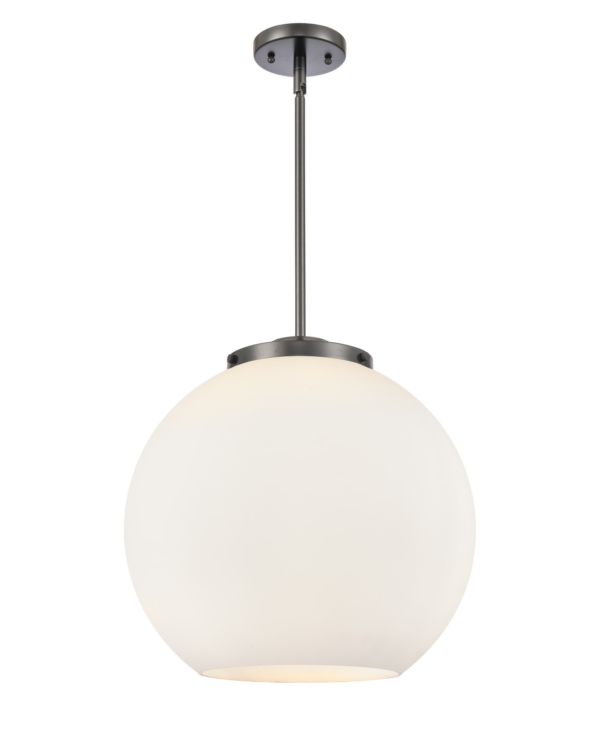 Three Light Pendant by Innovations - Essex Collection, Matte Black Finish - 221-3S-BK-G121-16
